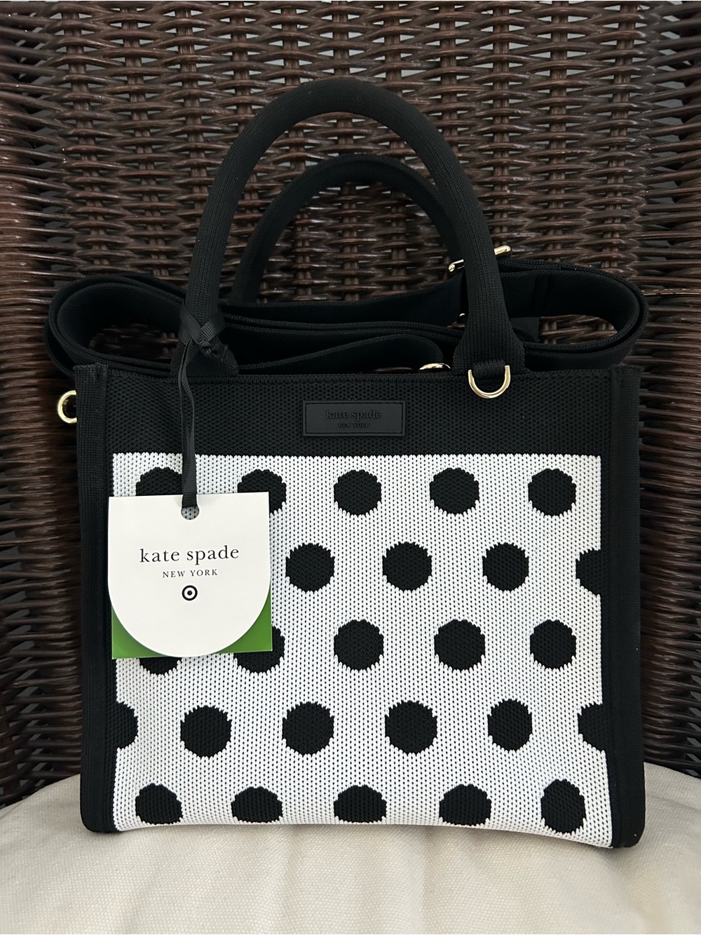 Kate Spade New York x Target Polka Dot Knit Crossbody Bag